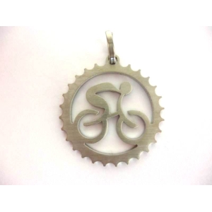 K.B. Bike -Anhänger "Chain-Ring" Edelstahl handgeschliffen