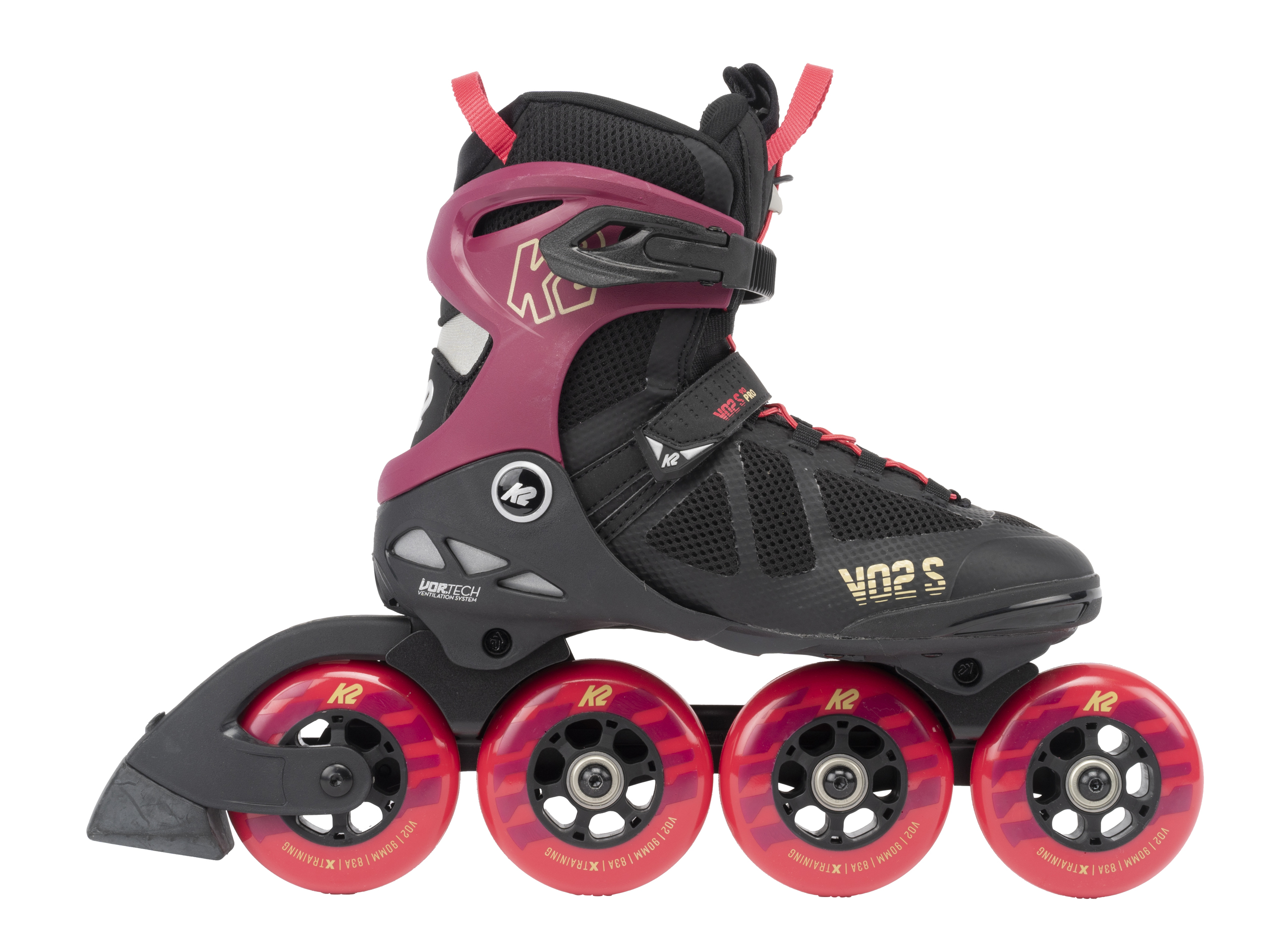 K2 VO2 S Pro 90 Women Skate - burgandy-pink - Damenskate 2 K2 VO2 S Pro 90 Women Skate - burgandy-pink - Damenskate – Bild 2