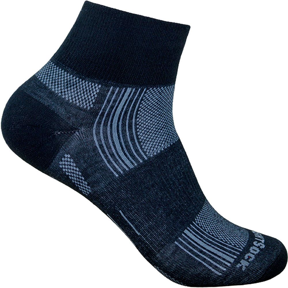 Wrightsock Stride Quarter Socken schwarz 1 Wrightsock Stride Quarter Socken schwarz