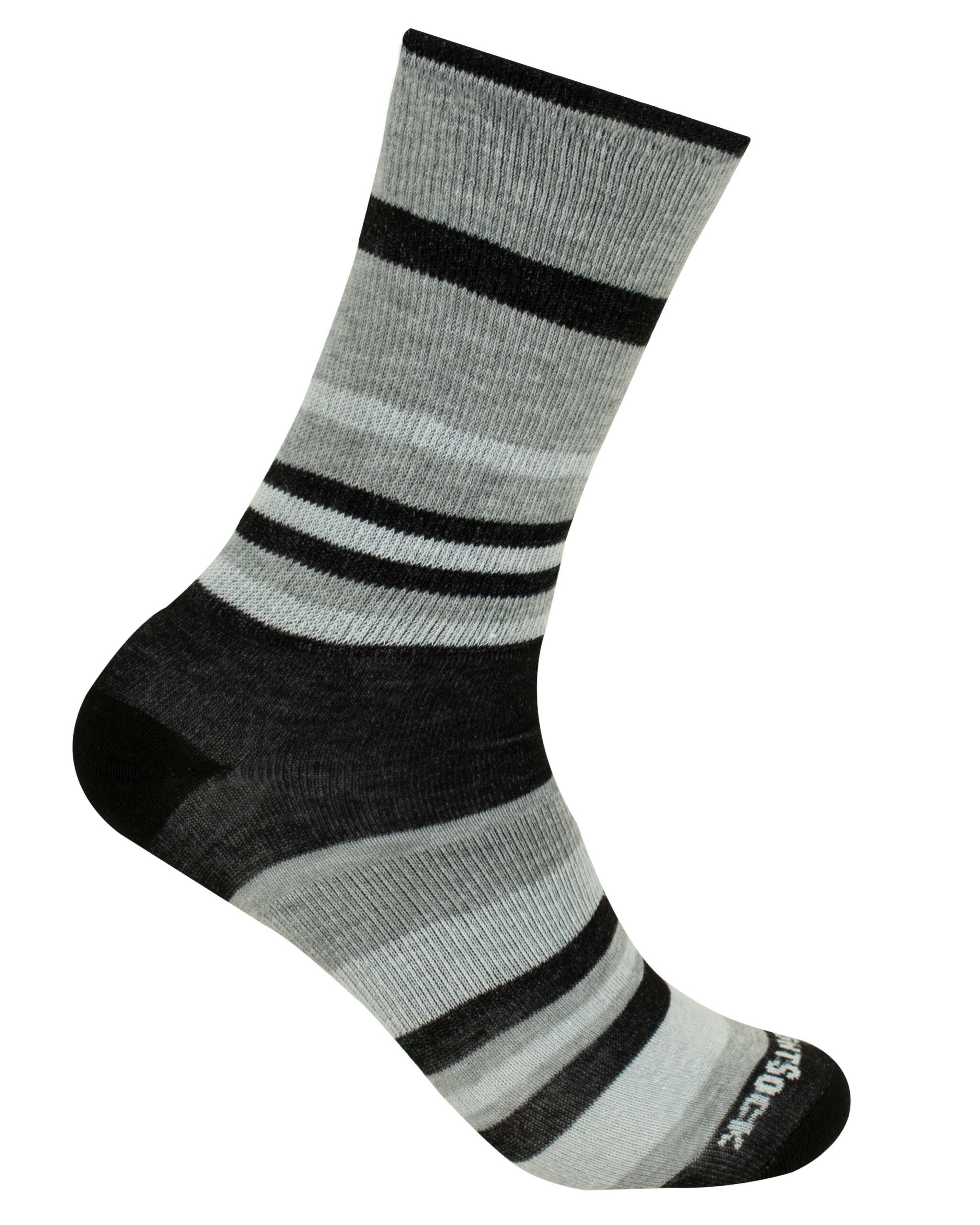 Wrightsock ECO EXPLORE crew Light Black Stripes 1 Wrightsock ECO EXPLORE crew Light Black Stripes