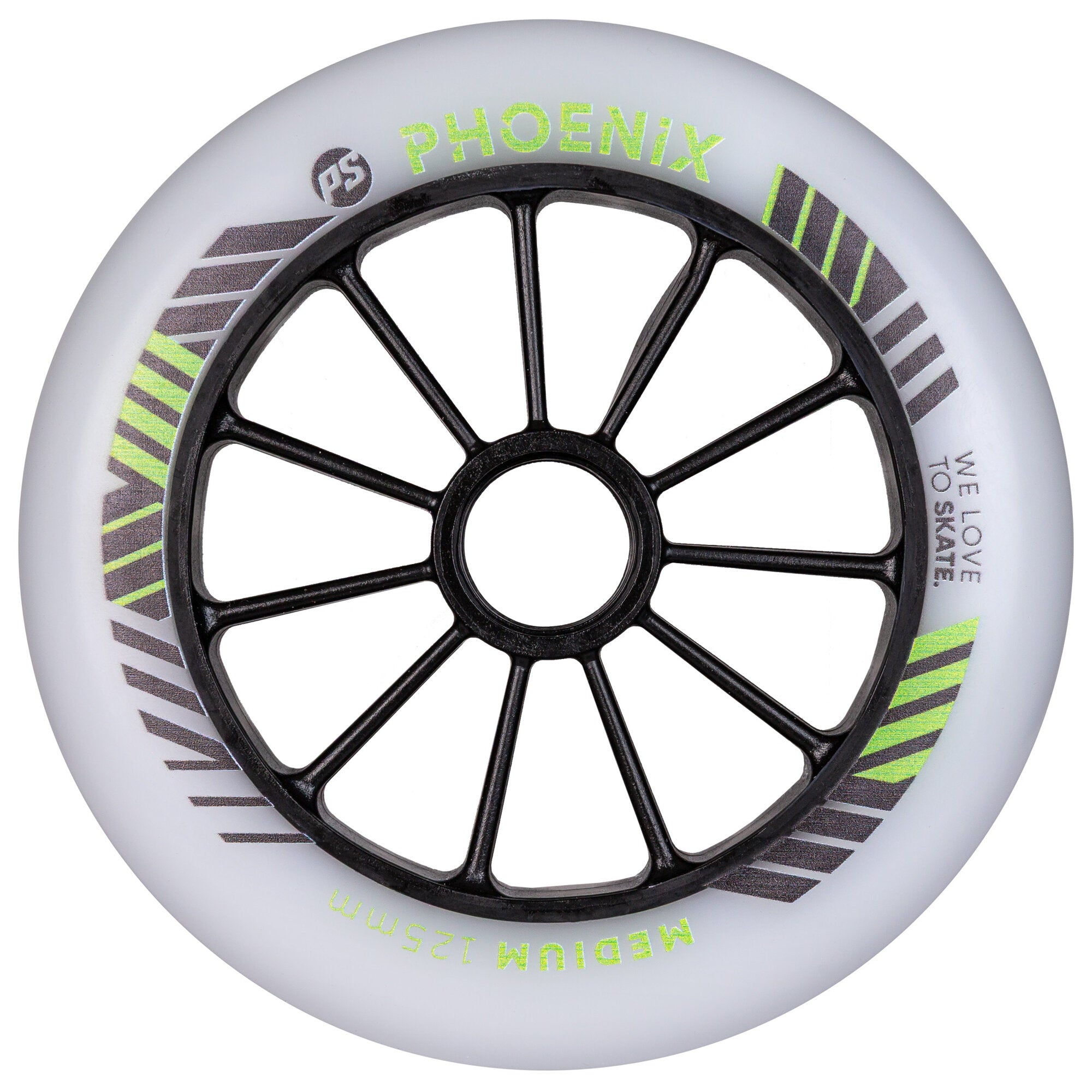 POWERSLIDE Phoenix DD Rollen Wheels 125 mm / 84 a - 6er Set 1 POWERSLIDE Phoenix DD Rollen Wheels 125 mm / 84 a - 6er Set