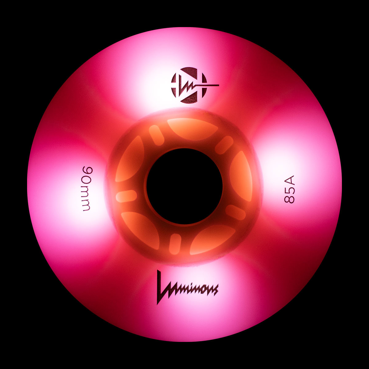 Luminous-LED Wheels Flamingo Pink 90mm/85A 2 Luminous-LED Wheels Flamingo Pink 90mm/85A – Bild 2