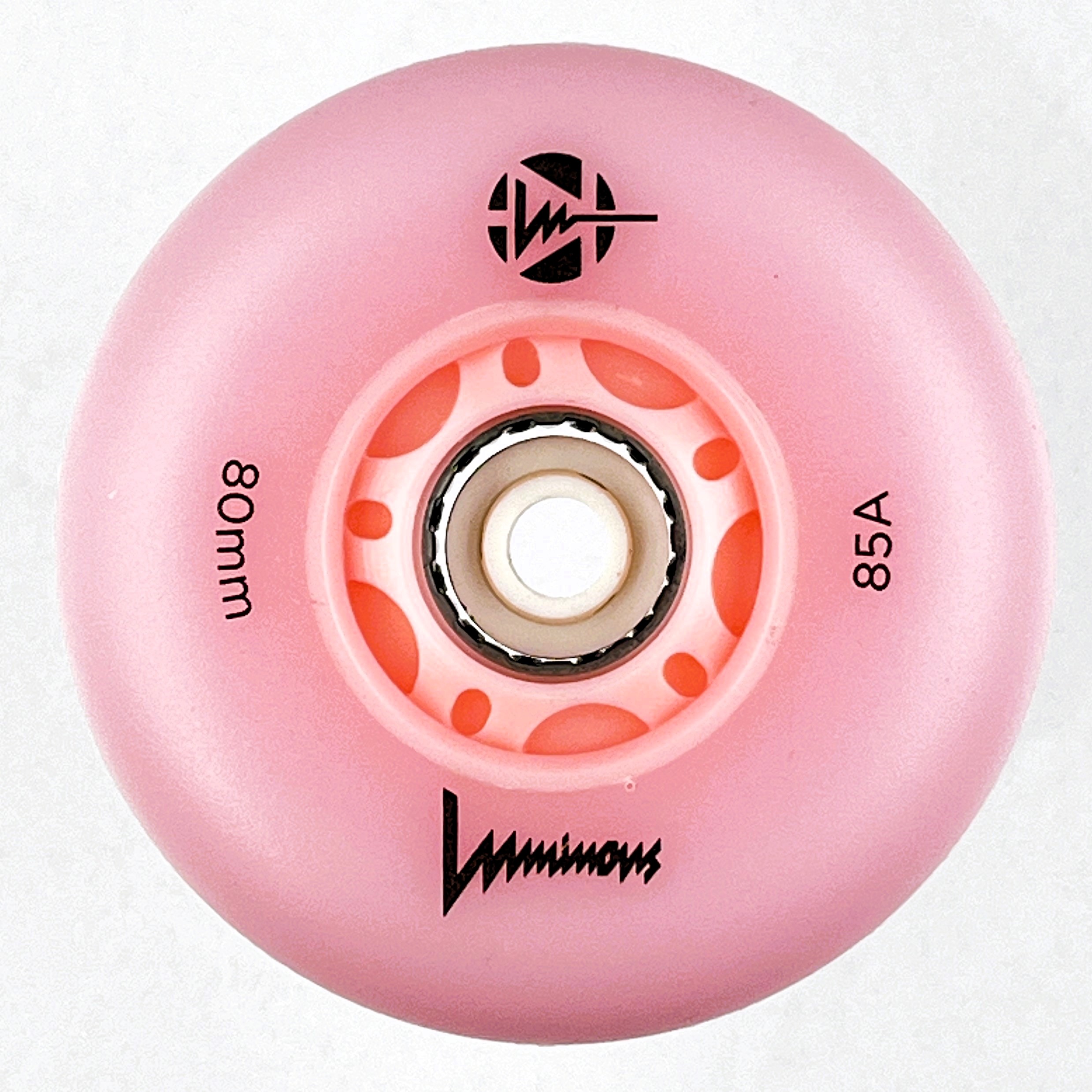 Luminous-LED Wheels Flamingo Pink 80mm/85A 1 Luminous-LED Wheels Flamingo Pink 80mm/85A