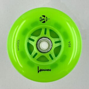 Luminous-LED Wheels Green Apple Glow 100mm/85A