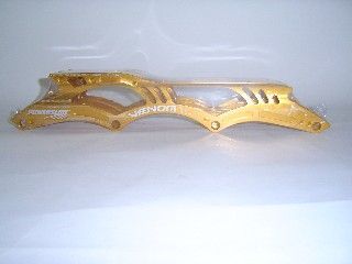 Powerslide Venom Speed Schiene alu 4*100,13" 195mm along gold 1 Powerslide Venom Speed Schiene alu 4*100,13" 195mm along gold