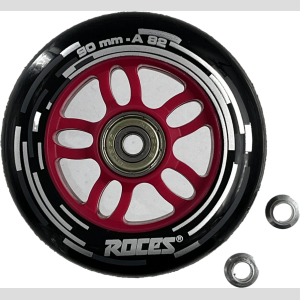 Roces Komplett Rolle  90mm / 82A mit Abec 5 Kugellager und 18,2mm Spacer (8er Set)