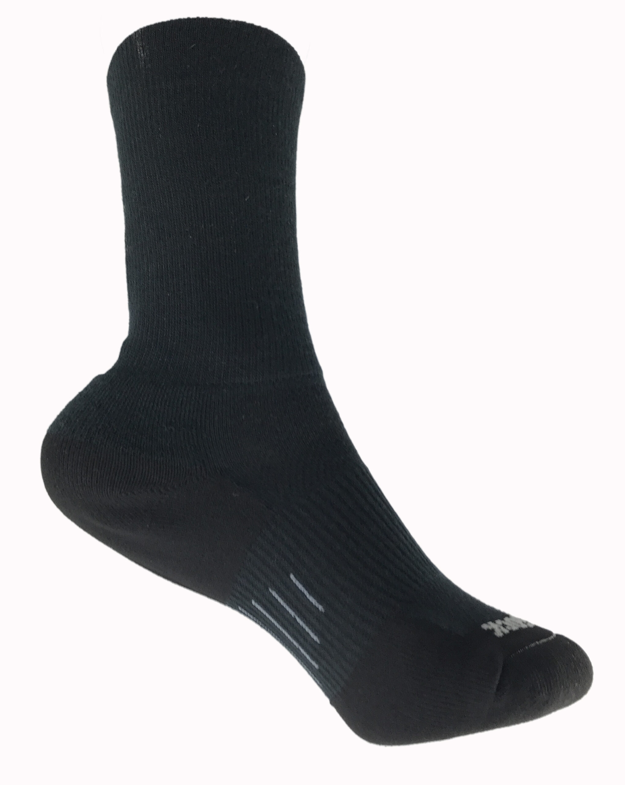 Wrightsock Cushion Fuel Crew Black Socken 1 Wrightsock Cushion Fuel Crew Black Socken