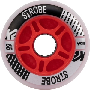 K2 LED Wheels Strobe rot 80 mm/85A (2er Set)