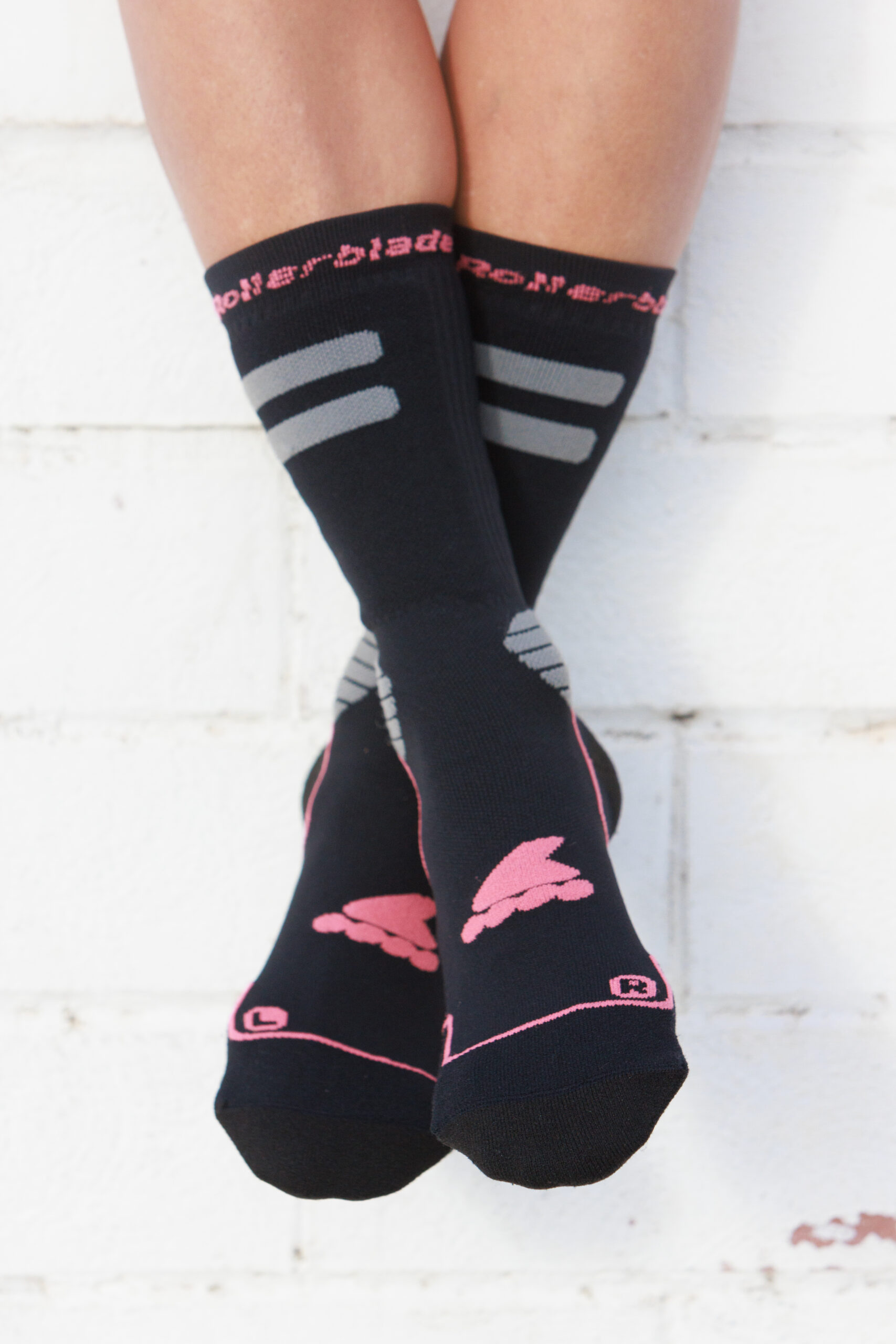 Rollerblade HIGH PERFORMANCE SOCKS BLACK/CORAL 2 Rollerblade HIGH PERFORMANCE SOCKS BLACK/CORAL – Bild 2
