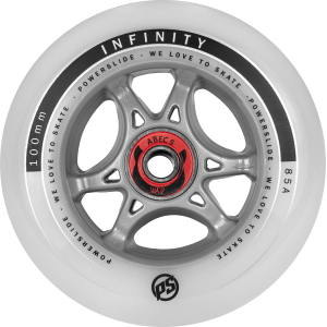 Powerslide Komplett Rolle Infinity 100/85a mit Abec 9 Kugellager und 8mm Spacer