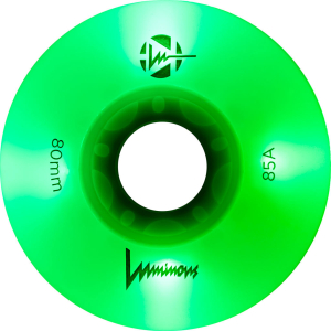 Luminous-LED Wheels White-Glow + Green Led 80mm/85A