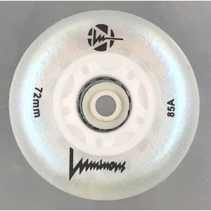 Luminous-LED Wheels White-Pearl 72mm/85A