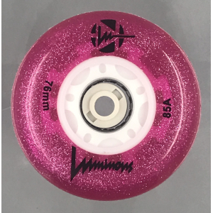 Luminous-LED Wheels Glitter-Pink 76mm/85A