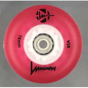 Luminous-LED Wheels Red 76mm/85A