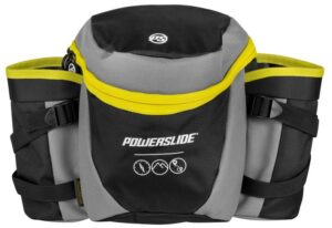 Powerslide Hip Bag Nordic Hüfttasche schwarz/gelb - Gürteltasche 2 Flaschenhalter