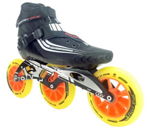 Bont Semi Race Skate Schwarz mit 125mm