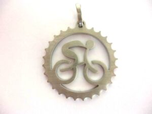 K.B. Bike -Anhänger "Chain-Ring" Edelstahl handgeschliffen