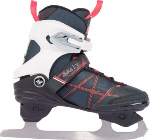 K2 ALEXIS Ice Woman - gray - pink - Damen Schlittschuhe - Figure Blade - Eiskunstlaufkufe
