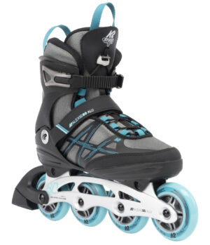 K2 Alexis 80 Pro Alu Woman Skate - grey-cyan - Damenskates