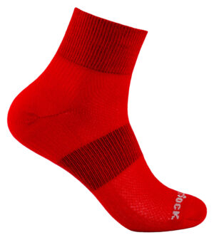 WRIGHTSOCK Coolmesh II Quarter Socken red