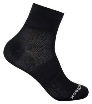WRIGHTSOCK Coolmesh II Quarter Socken Schwarz