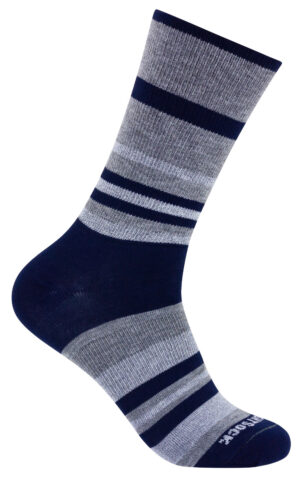 Wrightsock ECO EXPLORE crew Dark Blue Stripes