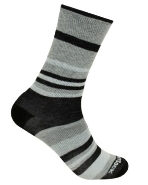 Wrightsock ECO EXPLORE crew Light Black Stripes