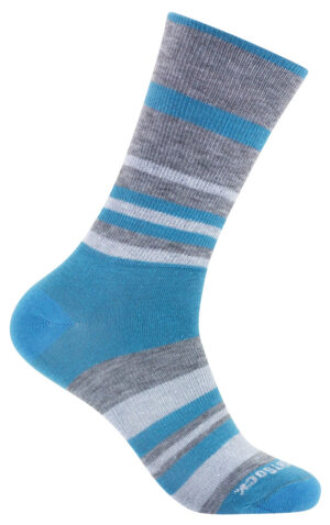 Wrightsock ECO EXPLORE crew Light Blue Stripes