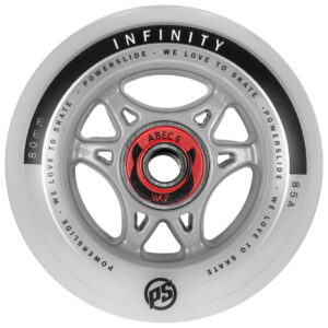 Powerslide Komplett Rolle Infinity 80/85a mit Abec 9 Kugellager und 8mm Spacer (Stück und 4er-Set)