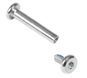 Powerslide Stahl-Doppelachse, Sechskant 28mm/6mm