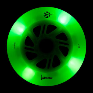 Luminous-LED Wheels green apple glow - green led 125mm/85A