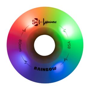 Luminous-LED Wheels Rainbow White 90mm/85A