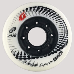 Hyper Freeskating Concrete +G 72mm/84A weiß (4er Set) Rolle