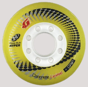Hyper Freeskating Concrete Limited +G 76mm/84A Gelb (4er Set) Rolle