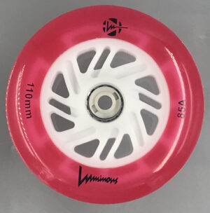 Luminous-LED Wheels Red/White 110mm/85A