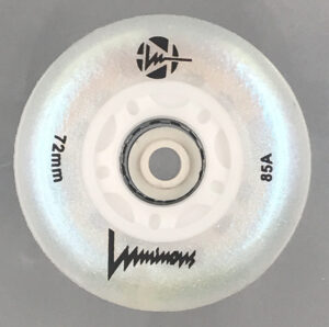Luminous-LED Wheels White-Pearl 72mm/85A