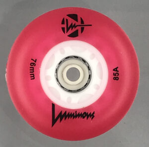 Luminous-LED Wheels Red 76mm/85A