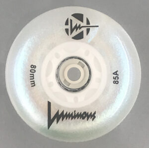 Luminous-LED Wheels White Pearl 80mm/85A