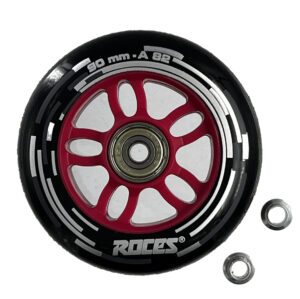 Roces Komplett Rolle 90mm / 82A mit Abec 5 Kugellager und 18,2mm Spacer (8er Set)