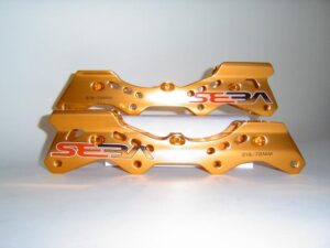Seba Deluxe Freeskate Aluminium Schienen 219/72mm, gold
