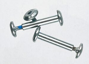 Skateshop Achse 33mmx 6,3mm, silber,großer Kopf
