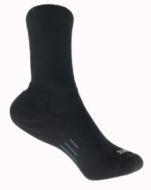 Wrightsock Cushion Fuel Crew Black Socken