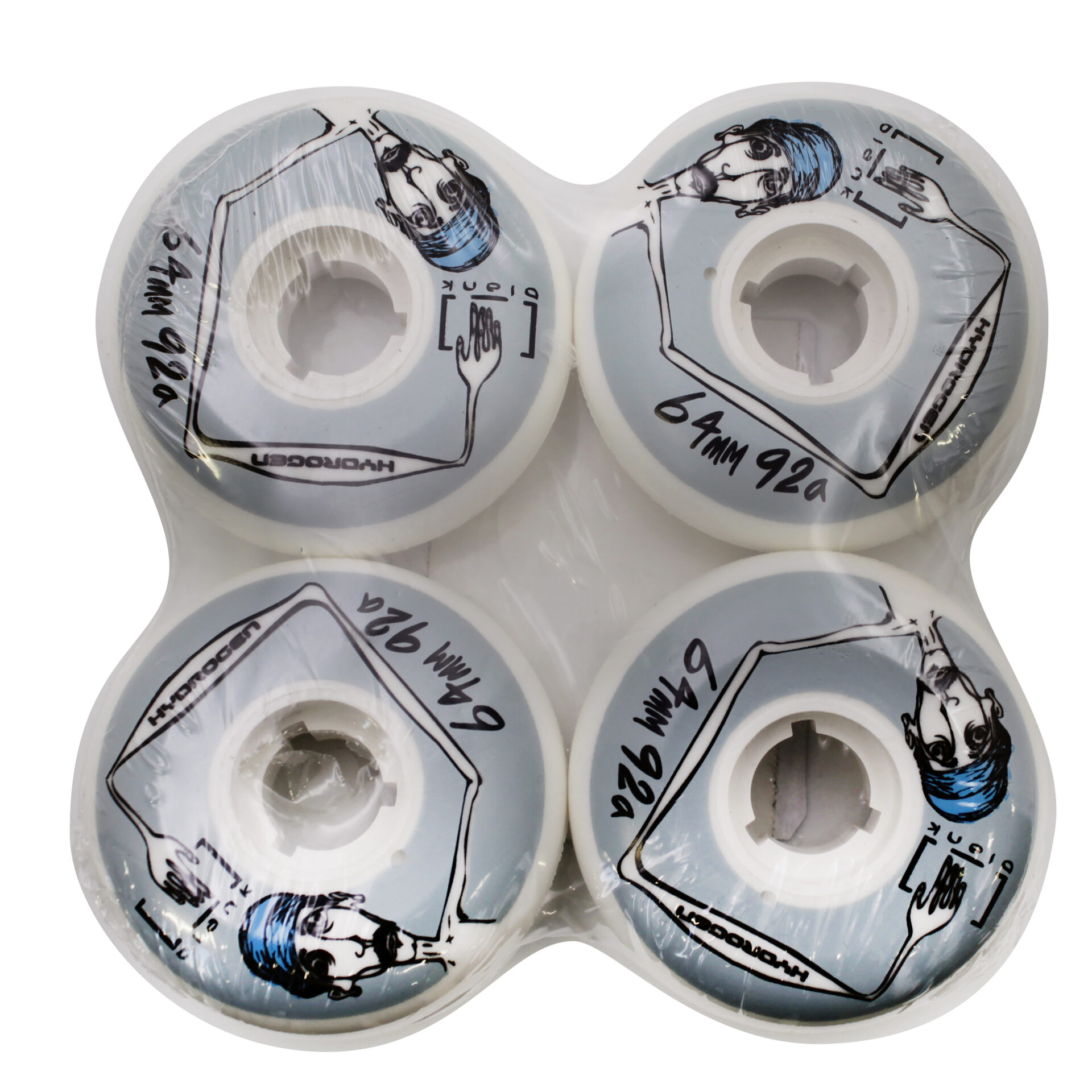 Rollerblade Rolle HYDROGEN BLANK 64mm/92A (4er-Set) 1 Rollerblade Rolle HYDROGEN BLANK 64mm/92A (4er-Set) – Bild 2