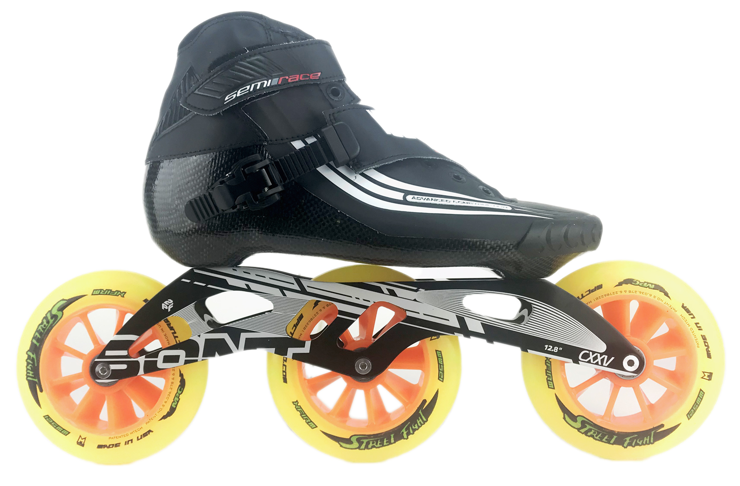 Bont Semi Race Skate Schwarz mit 125mm 1 Bont Semi Race Skate Schwarz mit 125mm – Bild 2