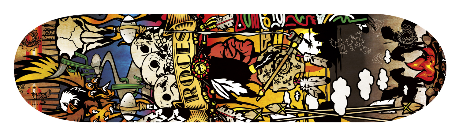 Roces Skateboard INDIAN 31"x 8" Roces Skateboard INDIAN 31"x 8"