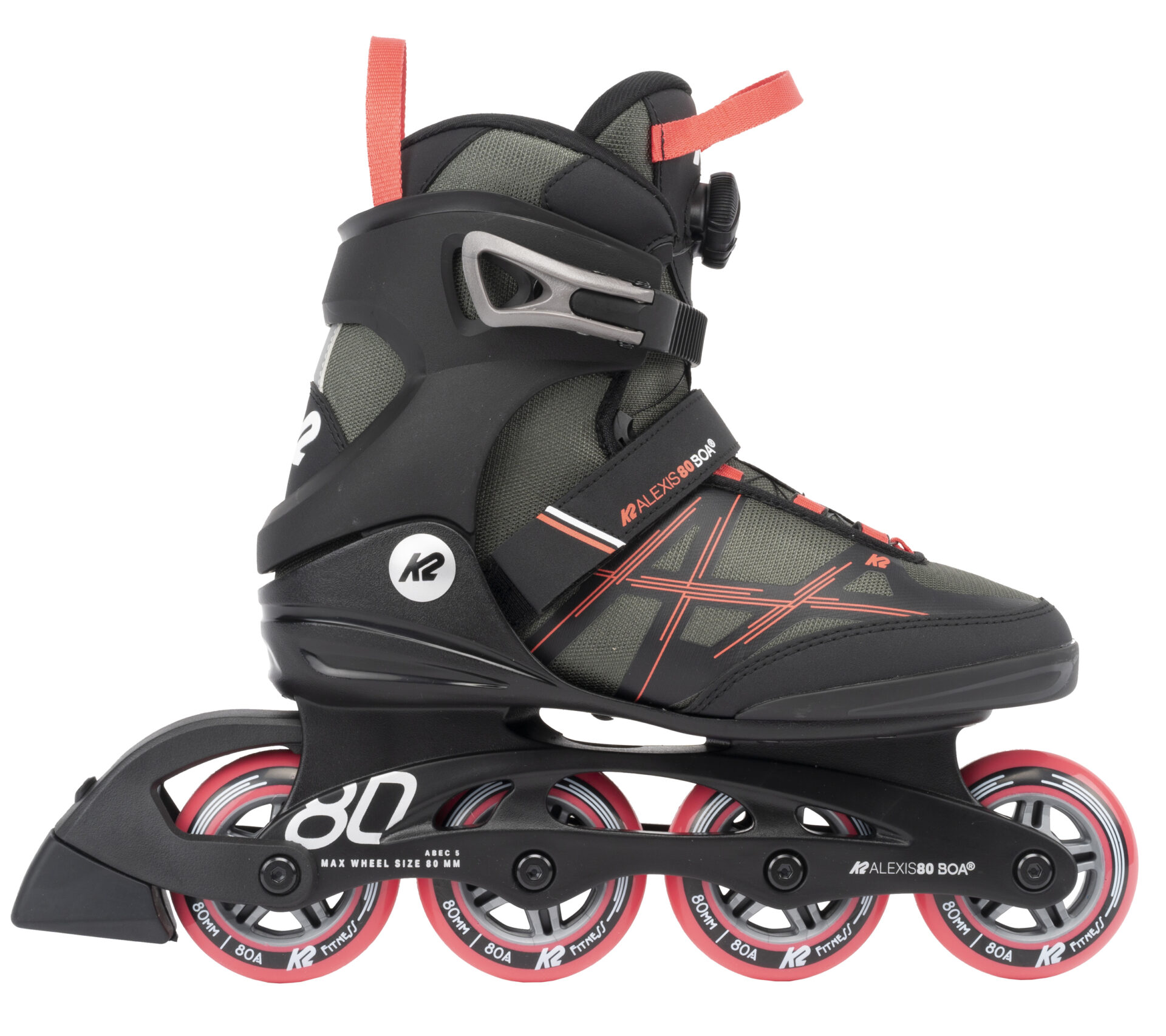 K2 ALEXIS 80 BOA Woman Skate - grey-coral - Damenskates 1 K2 ALEXIS 80 BOA Woman Skate - grey-coral - Damenskates – Bild 2