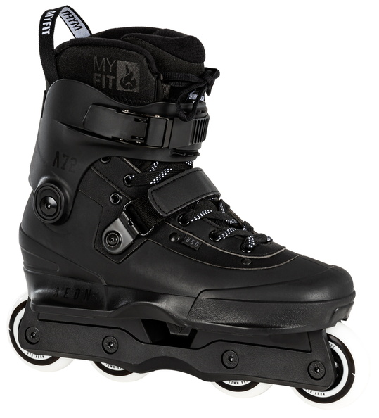 USD Skates Aeon 72 - Aggro Skate - schwarz / weiße Rollen USD Skates Aeon 72 - Aggro Skate - schwarz / weiße Rollen