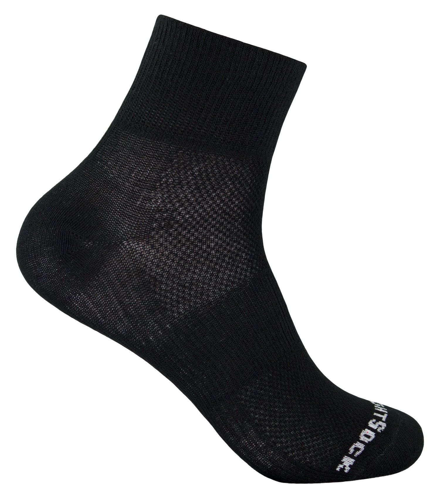 WRIGHTSOCK Coolmesh II Quarter Socken Schwarz WRIGHTSOCK Coolmesh II Quarter Socken Schwarz
