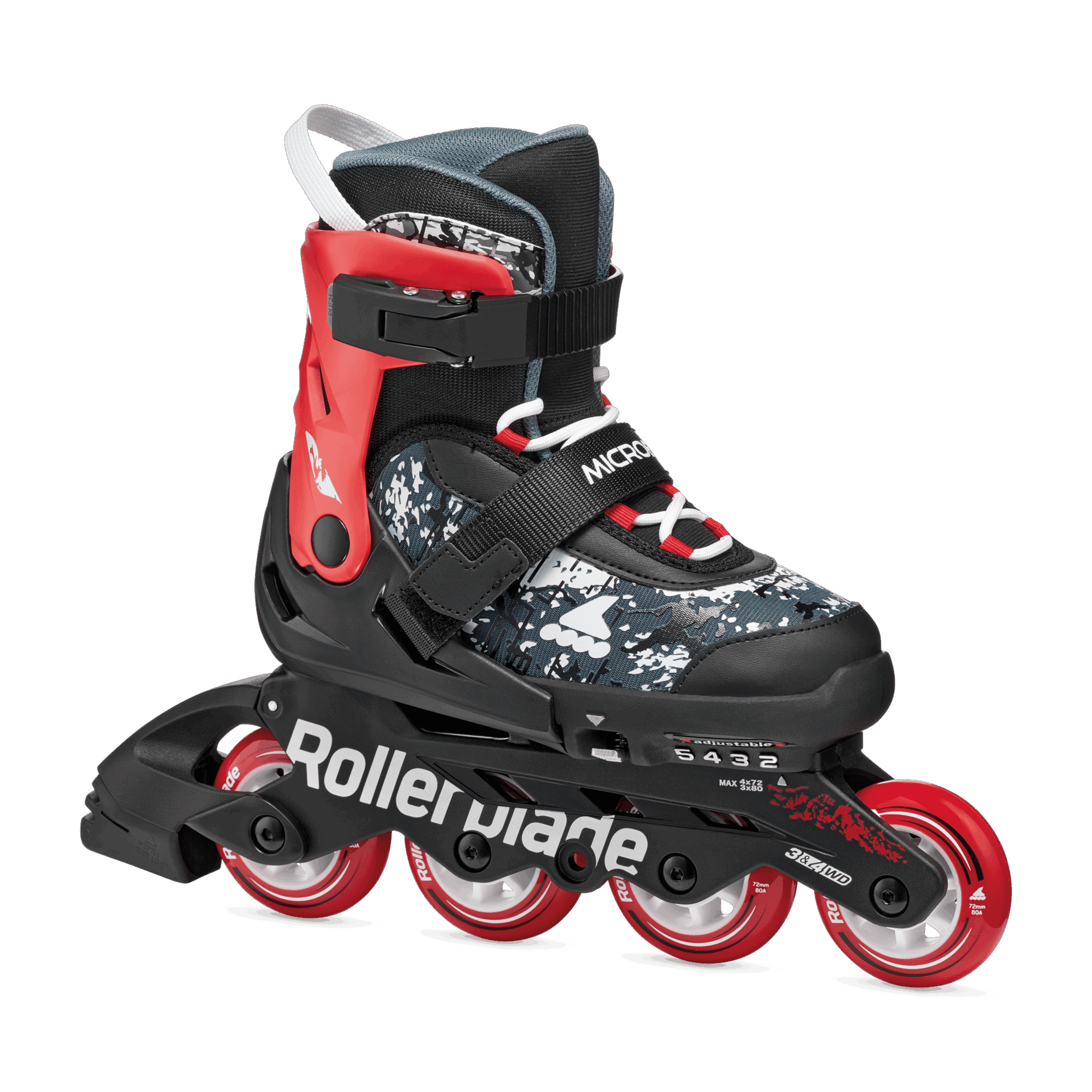 Rollerblade - Microblade SL Kids Skates - black-red Rollerblade - Microblade SL Kids Skates - black-red