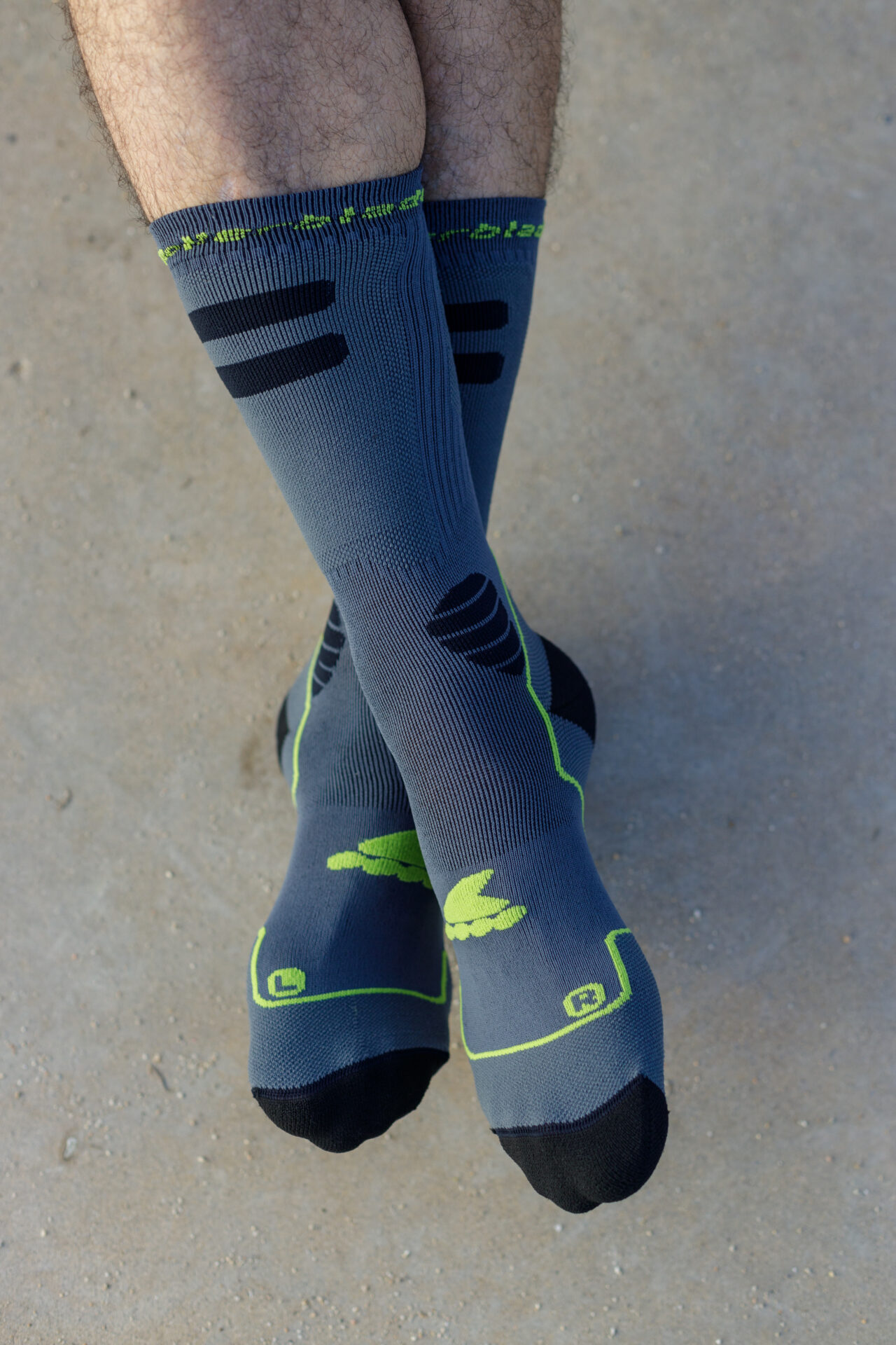 Rollerblade HIGH PERFORMANCE SOCKS ANTHRACITE/LIME 1 Rollerblade HIGH PERFORMANCE SOCKS ANTHRACITE/LIME – Bild 2